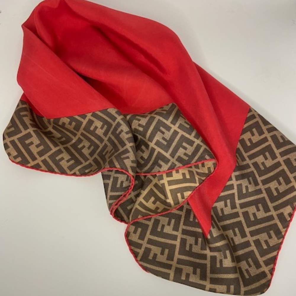 AUTHENTIC LARGE FENDI SILK SCARF